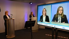 Foto mit Impressionen und Referenten vom GRK-Kolloquium 2021