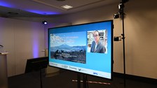 Foto mit Impressionen und Referenten vom GRK-Kolloquium 2021