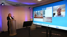 Foto mit Impressionen und Referenten vom GRK-Kolloquium 2021