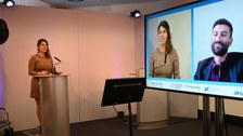 Foto mit Impressionen und Referenten vom GRK-Kolloquium 2021