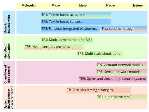 Overview subprojects