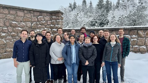 Gruppenfoto im verschneiten Altenberg 
