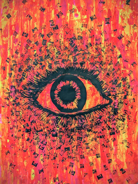 das finale Kunstwerk -  eines von vielen sehr kreativen und schönen Beiträgen