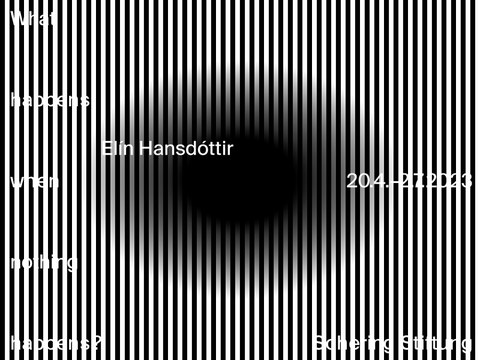 Zwölf GbR - Poster für Ausstellung von Elín Hansdóttir: What Happens when Nothing Happens?