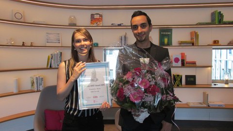 Jeannine Born und Amr Osman beim Deutsche Telekom Female STEM Award 2019 in Bonn