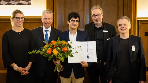 Verleihung des Innovationspreis des Industrieclub Sachsen e.V an Herrn Dr. Ozga am 27.1.2023 im Schloss Eckberg