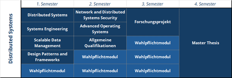 Übersicht Studienablauf Master DSE