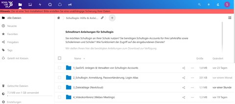 Dateiablage (Nextcloud)