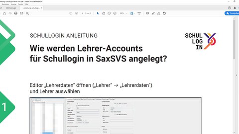 Schullogin Anleitung Lehrer-Accounts