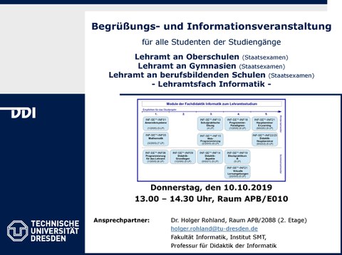 Begrüßungs- und Informationsveranstaltung 2019