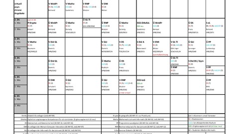 Stundenplan WS 24/25