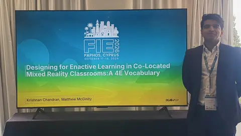Krishnan Chandran presents at IEEE FIE 2026