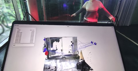 virtual stage with tracked people