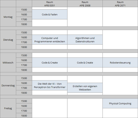 Stundenplan 2026/2027