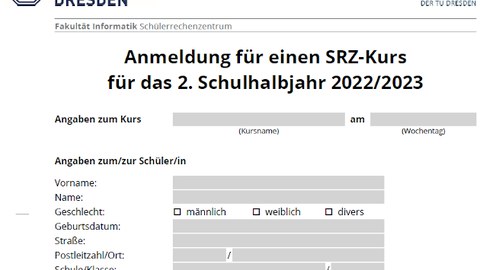 2023-01-31 Kursanmeldungen für Halbjahreskurse