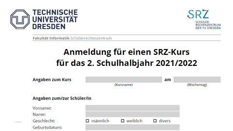 Kursanmeldungen für Halbjahreskurse