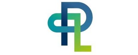 Logo mit grün-blauen Buchstaben P o L