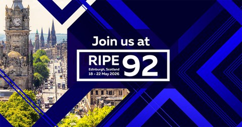 Shows part of Edinburgh and RIPE 92