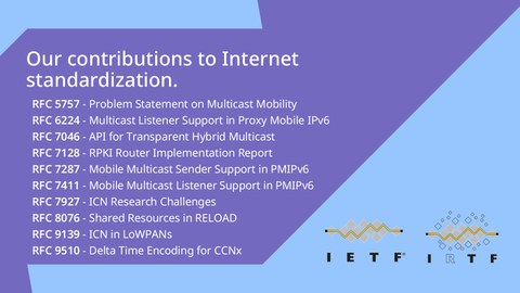 IETF and IRTF Logo and RFC numbers
