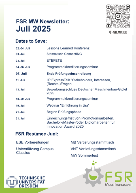 Newsletter Juli 2025