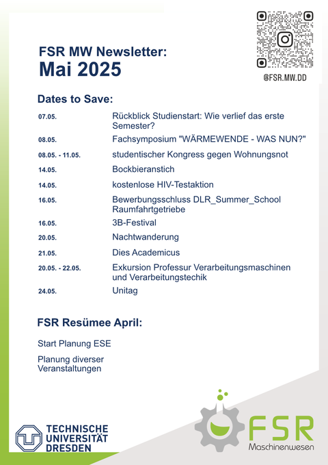 Newsletter Mai 2025