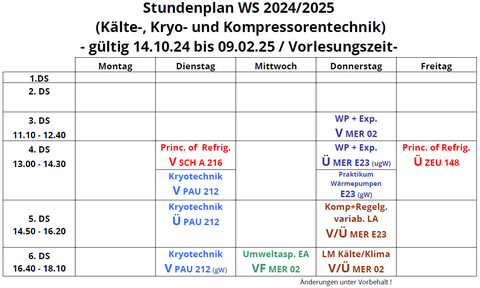  Stundenplan 