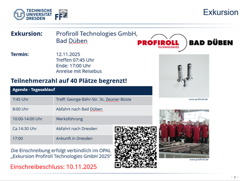 Exkursion Bad Düben Profiroll