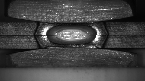 Halbschnittaufnahme beim Widerstandspunktschweißen