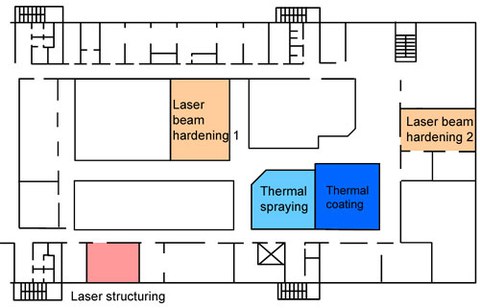 Plan Oberflächentechnikum englisch