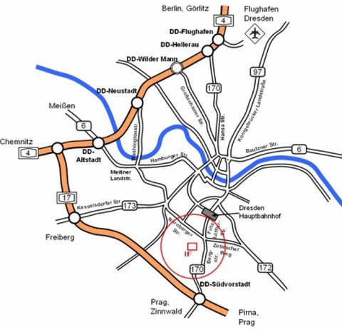 Strassenplan Dresden