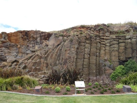 Basaltsäulen in Tasmanien