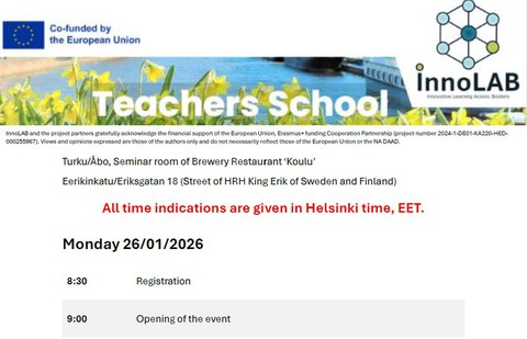 Vorschau auf das Programm der InnoLAB Teachers School 2026