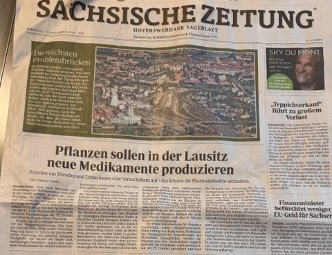 Artikel der SZ zum Green Pharming Projekt