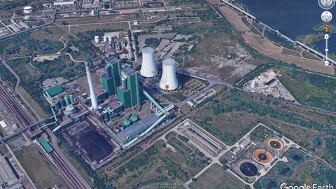 Luftbild Kraftwerk Schkopau