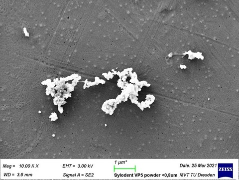 Bild Mikroskopie Putzkörper Zahnpasta