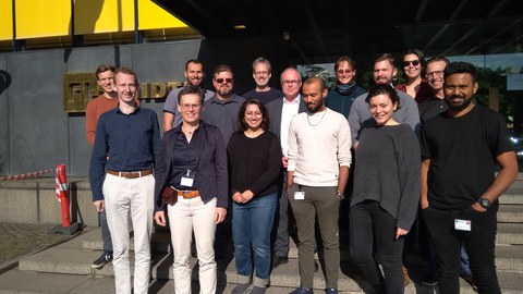 Group photo of the EU FlotSim project at FLSmidth in Copenhagen