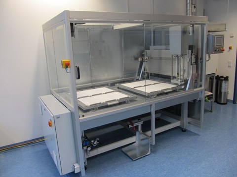 Faserspinnanlage – Prototyp zur serienfähigen Herstellung piezokeramischer Fasern