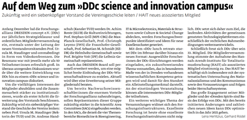 Auf dem Weg zum »DDc science and innovation campus«