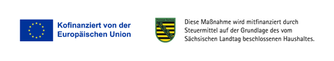 Logos EU Co-Funding and Saxony “This measure is co-funded by tax revenues based on the budget approved by the Saxon State Parliament.”