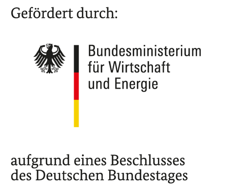 Förderlogo des Bundesministeriums für Wirtschaft und Energie.