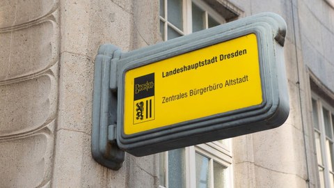 Bürgerbüro Dresden. Anmeldung