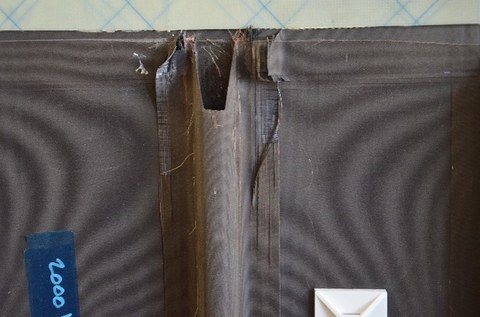 Foto eines CFK-Panels mit geschlossenem Stringerquerschnitt