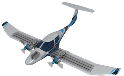 Kleinflugzeug mit Brennstoffzellenantrieb APUS i-2