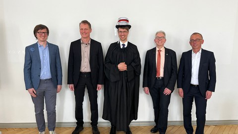 Die Promotionskommission bei der Promotionsverteidigung von Michael Mauersberger