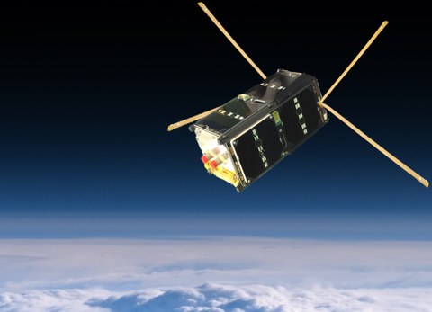 Satellit SOMP2b im Orbit
