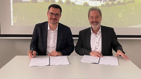 Unterzeichnung des Bauvertrags