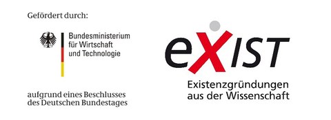 2 Logos: BMWi und Dresden exist