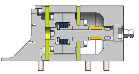 Schnittansicht Hochlast-Aktor Prototyp 2