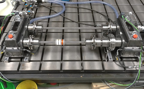 Intermediate wheel torque test rig