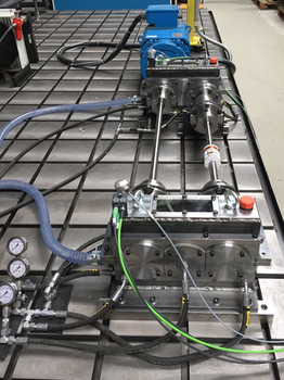 Intermediate wheel torque test rig